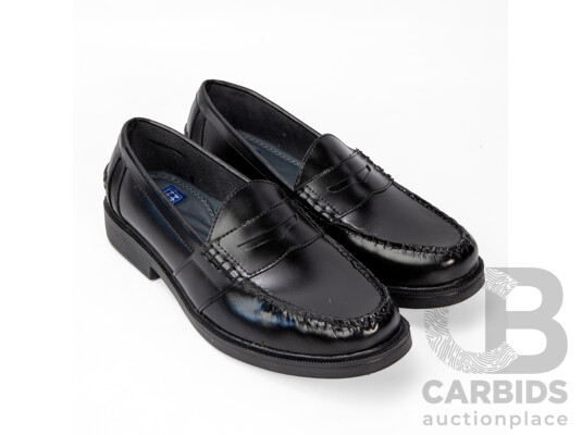 Pair of Nunn Bush Men's Black Leather Loafers, Size 12