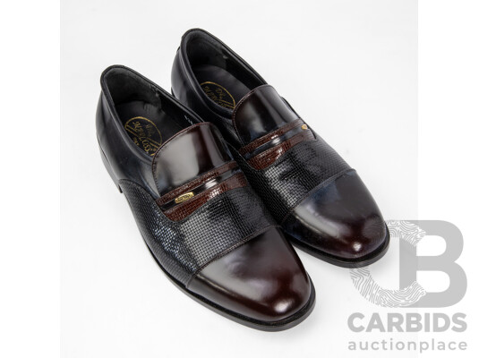 Pair of Dr Marcoss Men's Loafers Brown & Black, Size 10.5