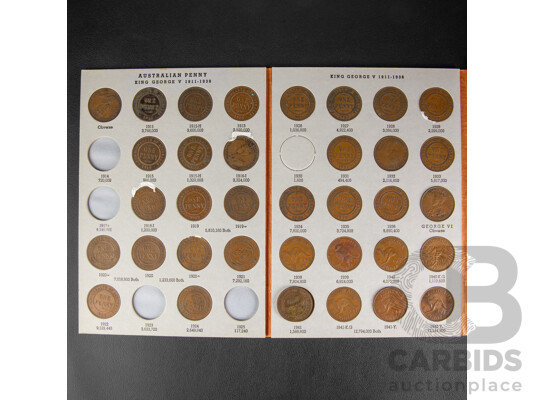 Australian Dansco Penny Album, 1911 to 1964