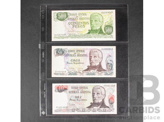 Collection of Vintage International Banknotes Including Argentina, Colombia, El Salvador, Afghanistan, Philippines, Jamaica, Hungary, Macedonia, Zaire