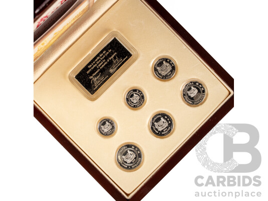 Singapore 2004 Silver Proof Coin Set, Singapore River .925