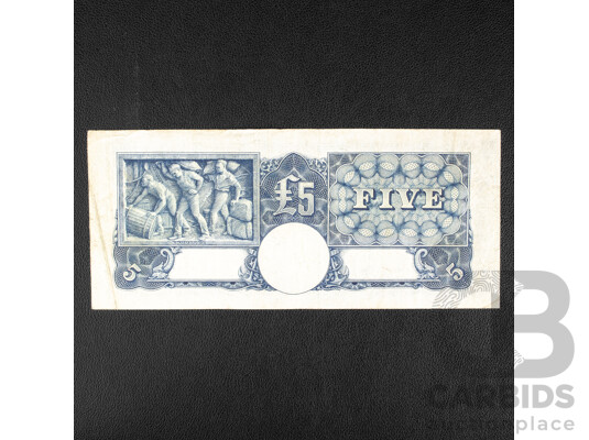 Australian 1949 Five Pound Note, R47 Coombs/Watt, S10 392049