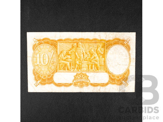 Australian 1942 Ten Shillings Note, R13 Armitage/McFarlane, F25 650759