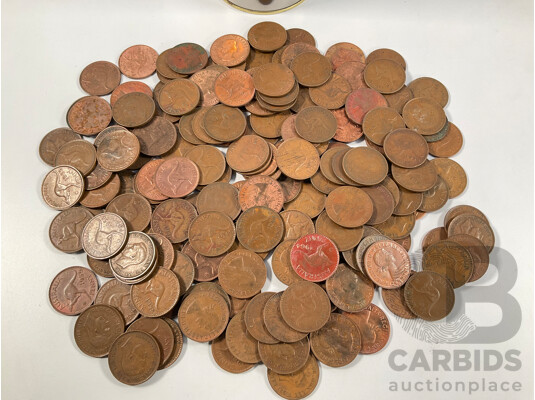 Collection of Australian KGVI/QE2 Pennies - Approximately 1.6 Kilograms