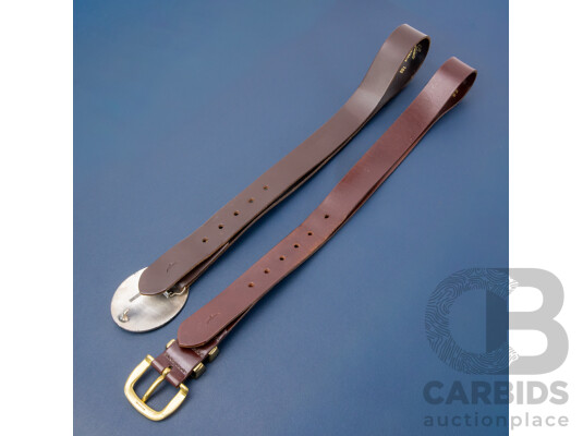 R.M.Williams Leather Belts - Lot of 2