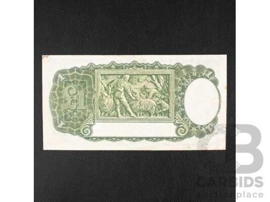 Australian 1942 One Pound Note, R30 Armitage/McFarlane, H21 599095