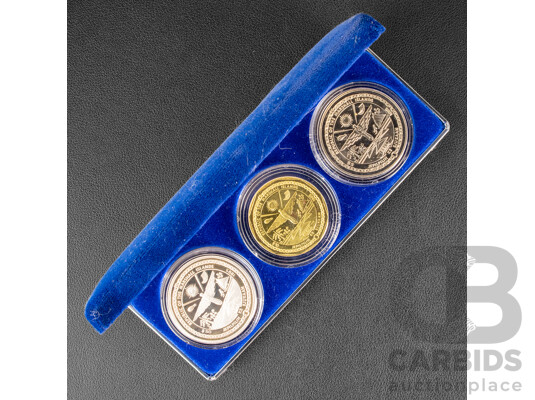 Republic of the Marshall Islands 1995 Elvis Presley Three Coin Set Including Silver Fifty Dollar .999