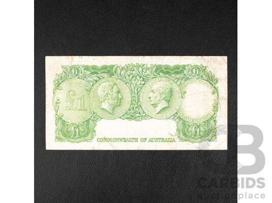 Australian 1953 One Pound Note Coombs/Wilson, R33, HB65 831770
