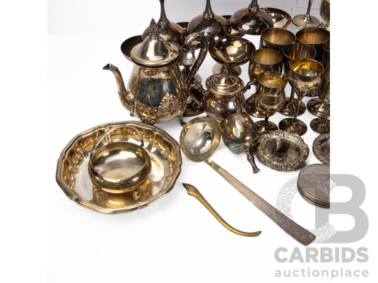 Lot of Vintage Silver Plated Tableware