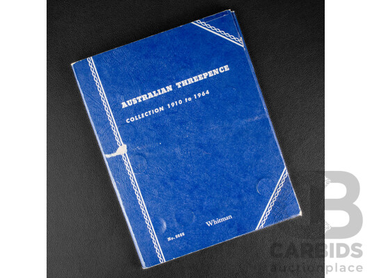 Australian Whitman Silver Threepence Album (Complete)