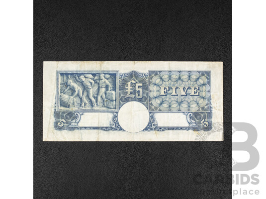 Australian 1941 Five Pound Note, R46 Armitage/McFarlane, R80 907154