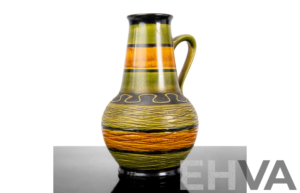 Vintage West German Keramik Single-Handled Pottery Jug