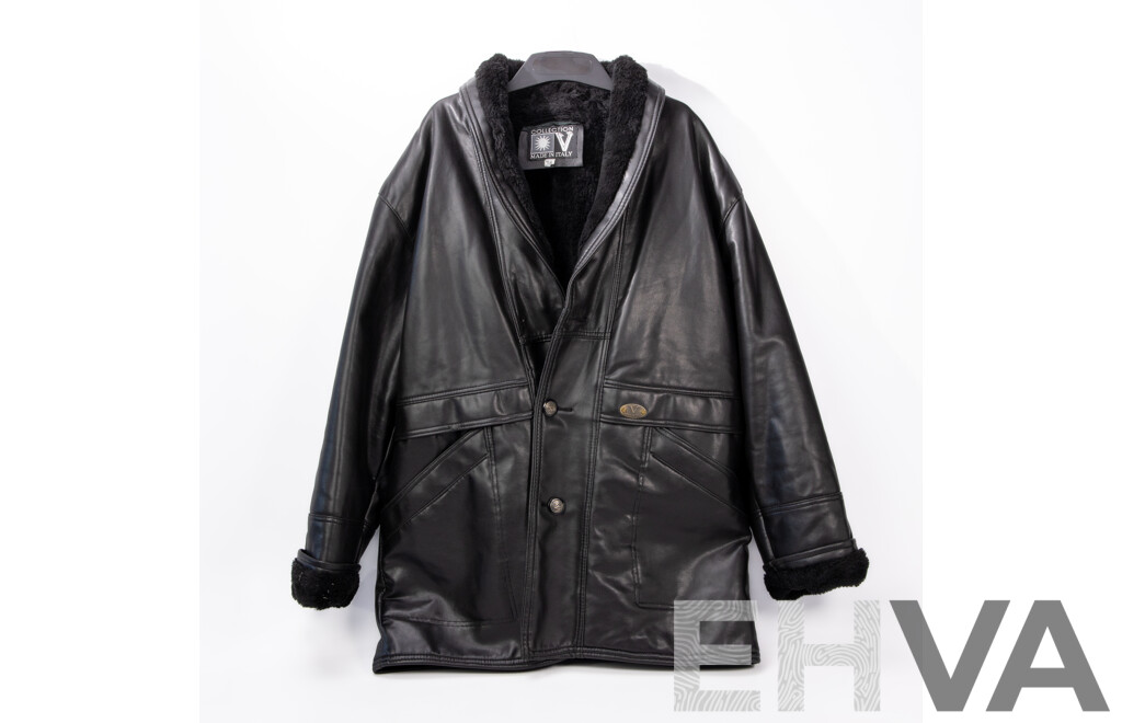 ジャケット・アウター Vintage Leather Jacket Italy BALL BASIC