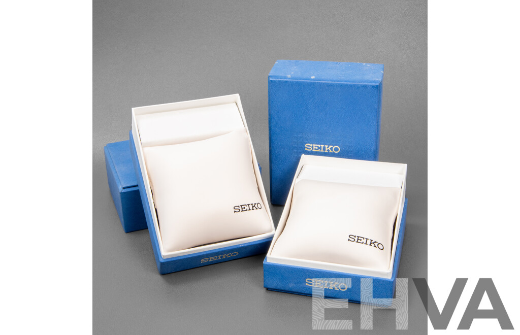 Authentic Seiko Watch Boxes - Lot of 2