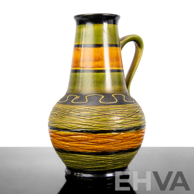 Vintage West German Keramik Single-Handled Pottery Jug