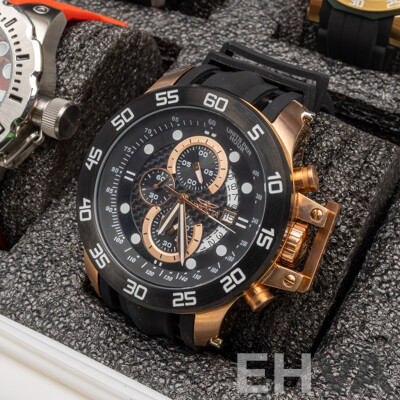 Men's Specialty Collection of Invicta Watches in Designated Hard Case - Lot of 8