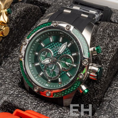 Men's Specialty Collection of Invicta Watches in Designated Hard Case - Lot of 8