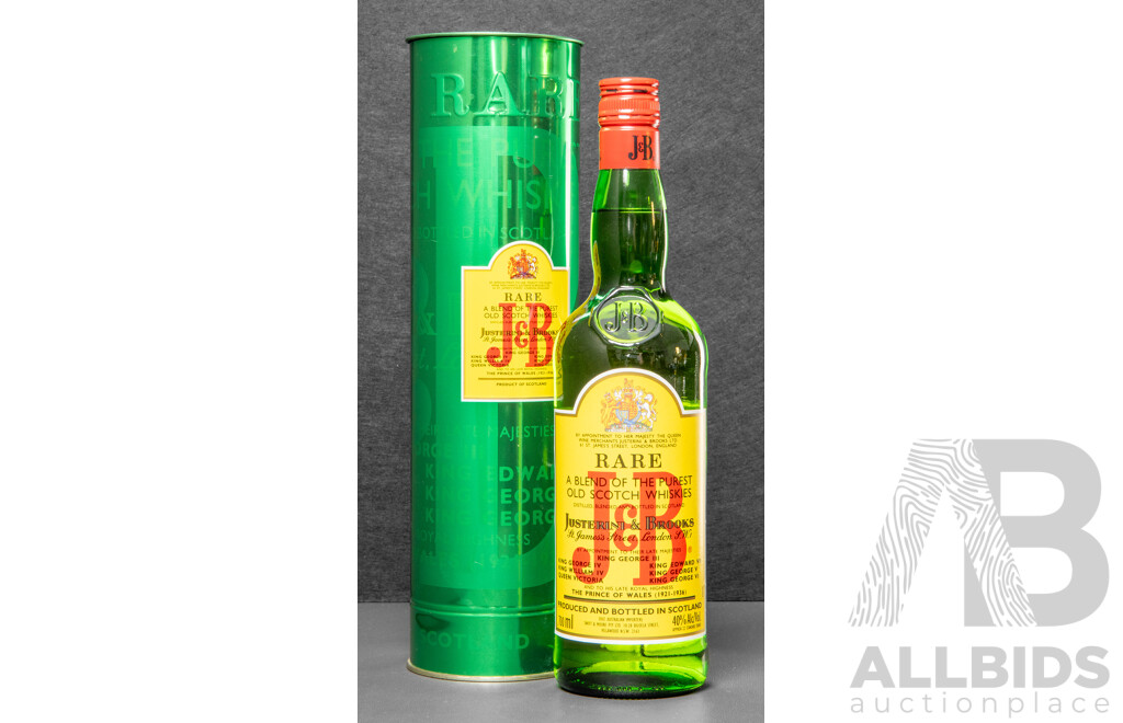 Justerini & Brooks Rare Scotch Whisky in Metal Presentation Tube