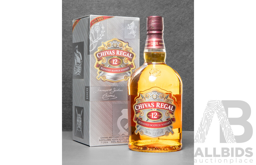 Chivas Regal 'James John Chivas' 12 Year Old Blended Scotch Whisky in Presentation Box