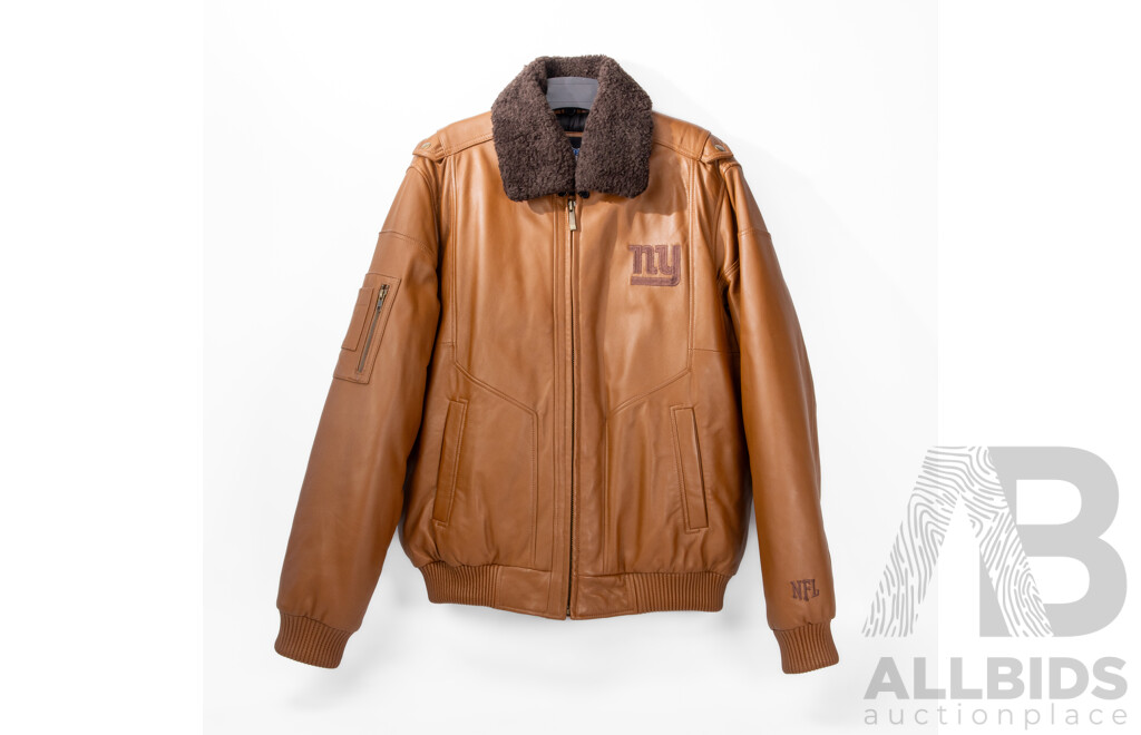 New York NFL Men's Large Tan Jacket