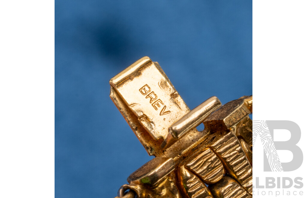 9ct Yellow Gold Woven Multi-Link Bracelet, UnoAErre, Italy (23.08g)