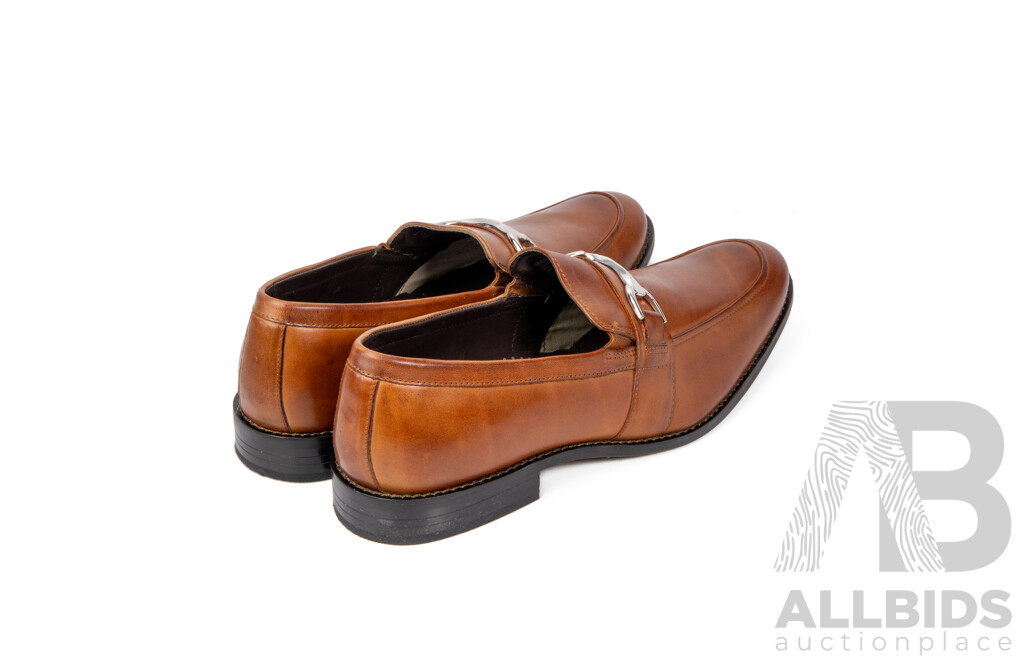 Pair of Stacy Adams Men's Brown Leather Loafers, Size 12