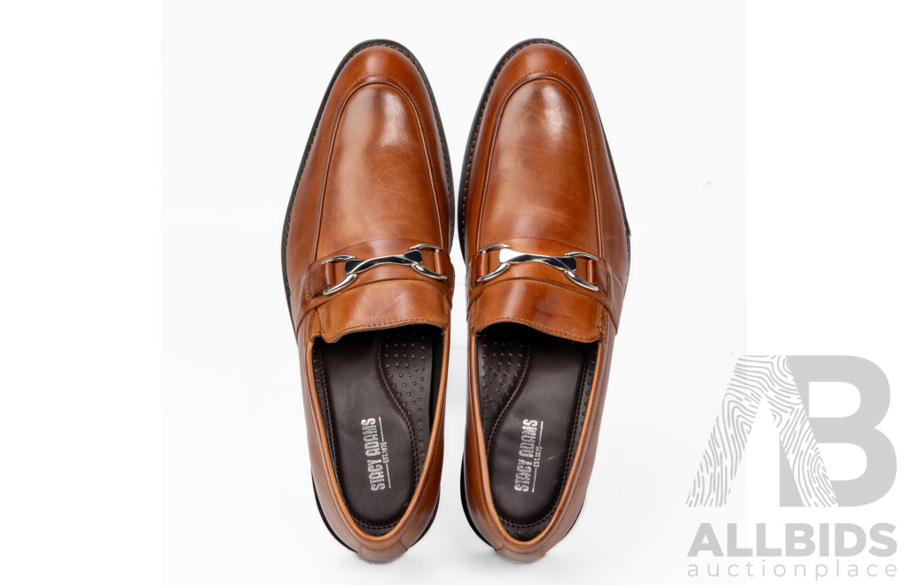 Pair of Stacy Adams Men's Brown Leather Loafers, Size 12