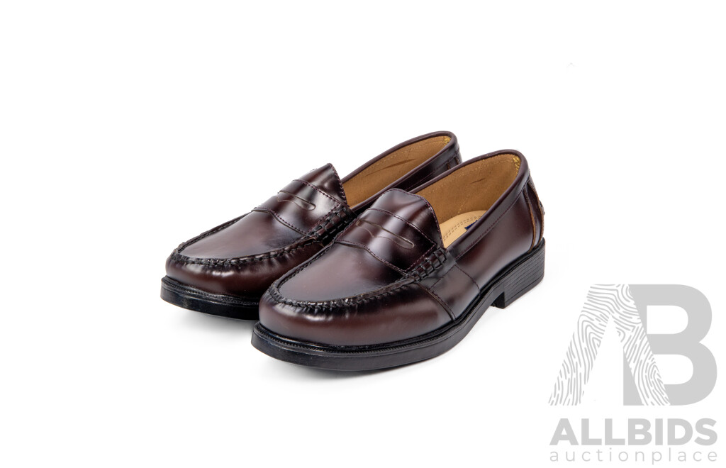 Pair of Nunn Bush Men's Brown Leather Loafers, Size 11.5