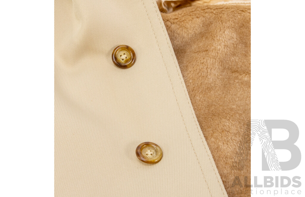 Vintage Ivory Full Length Coat by Sears