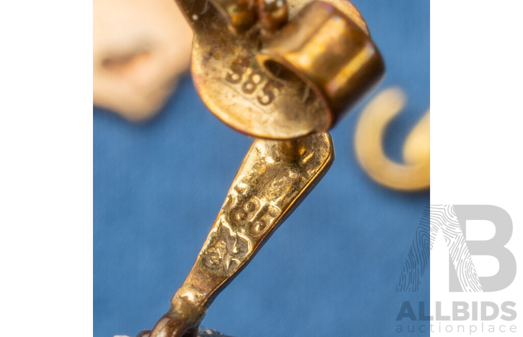 9ct/14ct/18ct Scrap Gold. Lot of 4