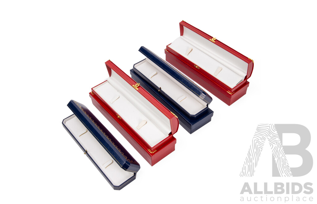Bracelet Boxes by Cartier - Lot of 4