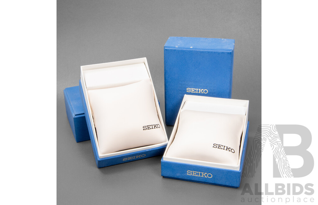 Authentic Seiko Watch Boxes - Lot of 2