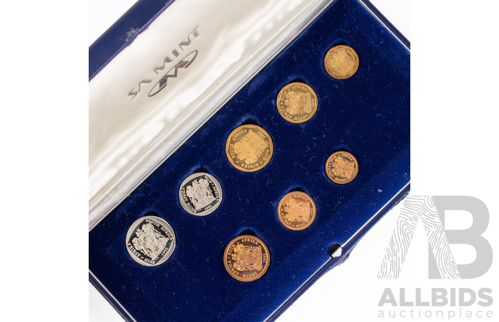 South Africa 1993 Eight Proof Coin Year Set