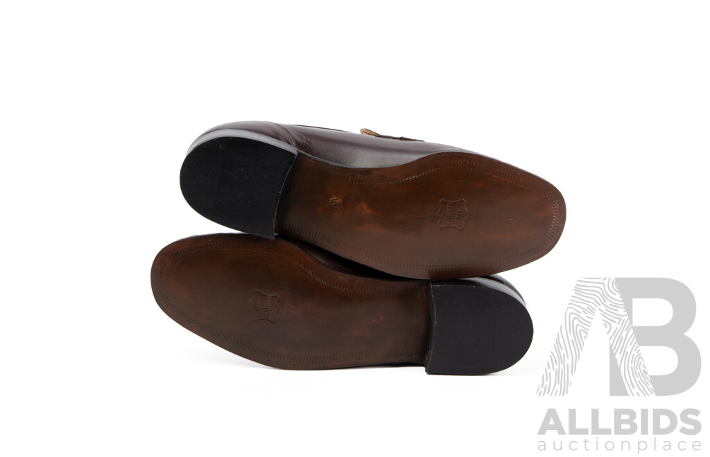 Pair of Palmone Men's Hand Made Full Leather Loafers, Size 10