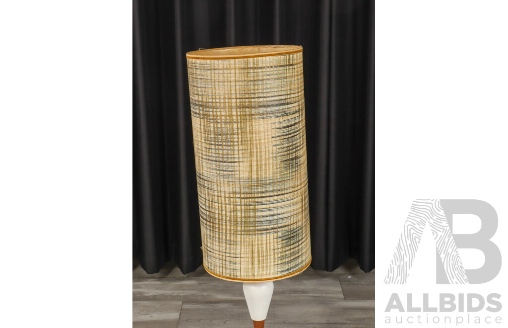 Vintage Teak and Ceramic Table Lamp by Lyndale