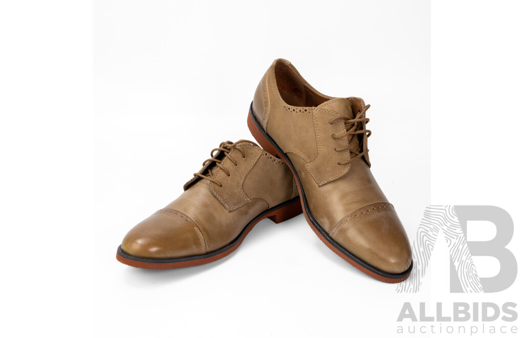 Pair of Stacey Adams Men's Green Leather & Suede Dress Shoes, Size 12