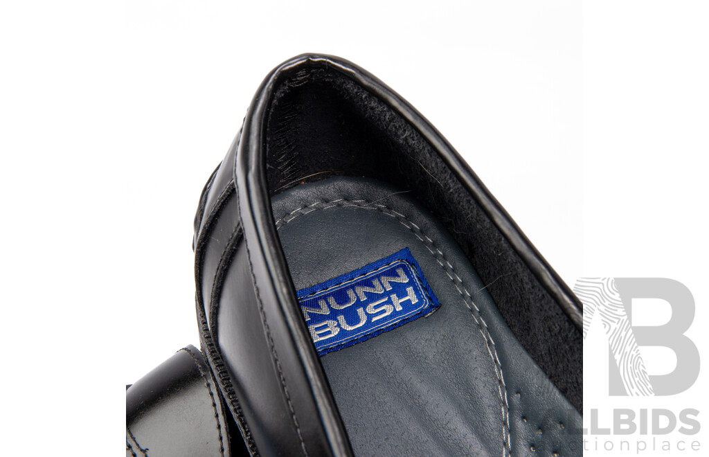 Pair of Nunn Bush Men's Black Leather Loafers, Size 12