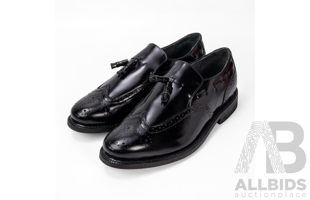 Pair of Leather Executive Imperials 370 Men's Dress Shoes Black , Size 11.5