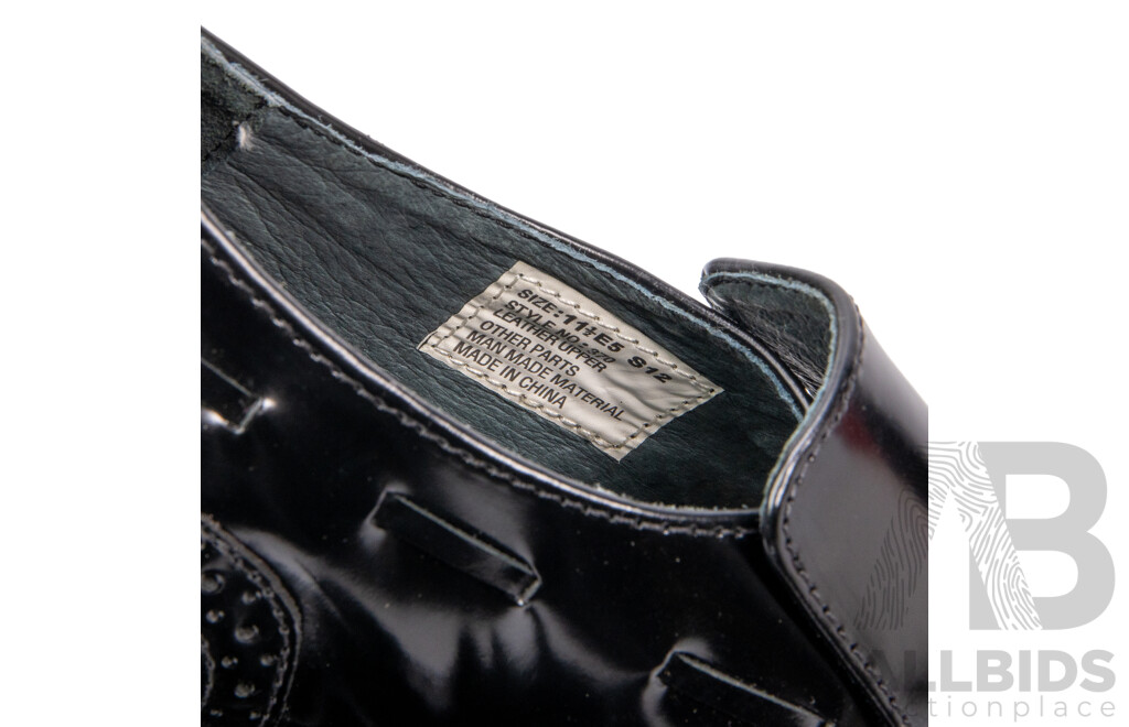 Pair of Leather Executive Imperials 370 Men's Dress Shoes Black , Size 11.5