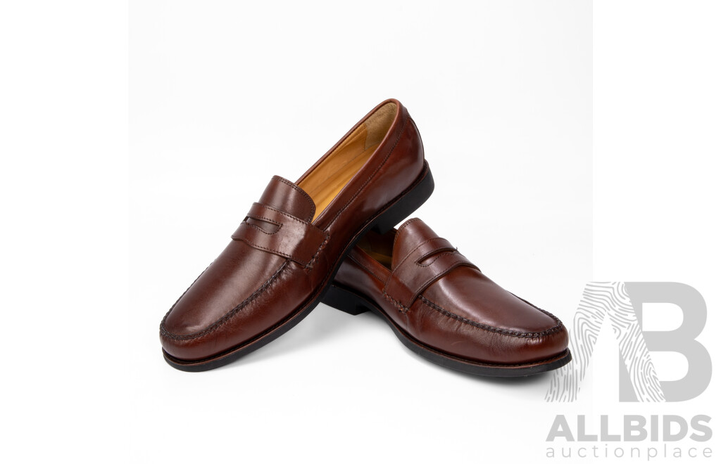 Pair of Johnston & Murphy Men's Loafers Brown, Size 12
