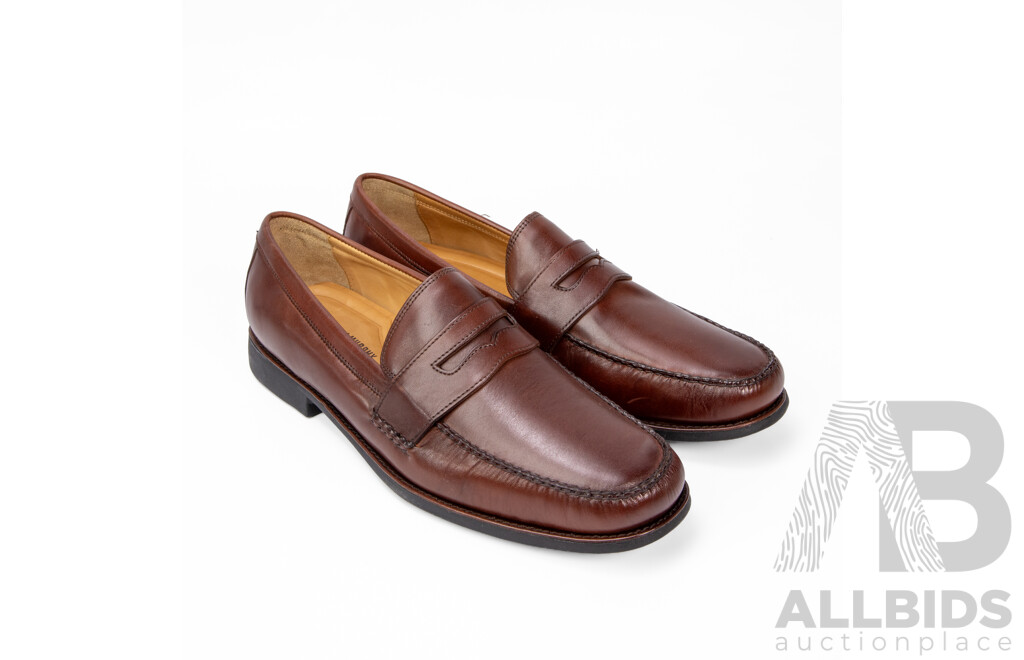 Pair of Johnston & Murphy Men's Loafers Brown, Size 12