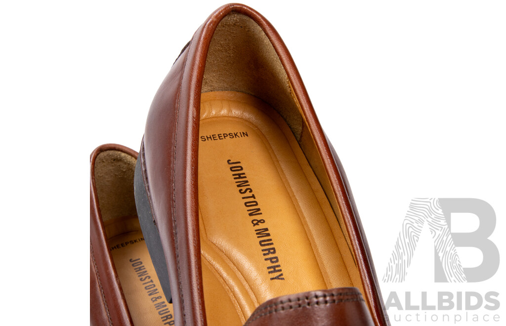 Pair of Johnston & Murphy Men's Loafers Brown, Size 12