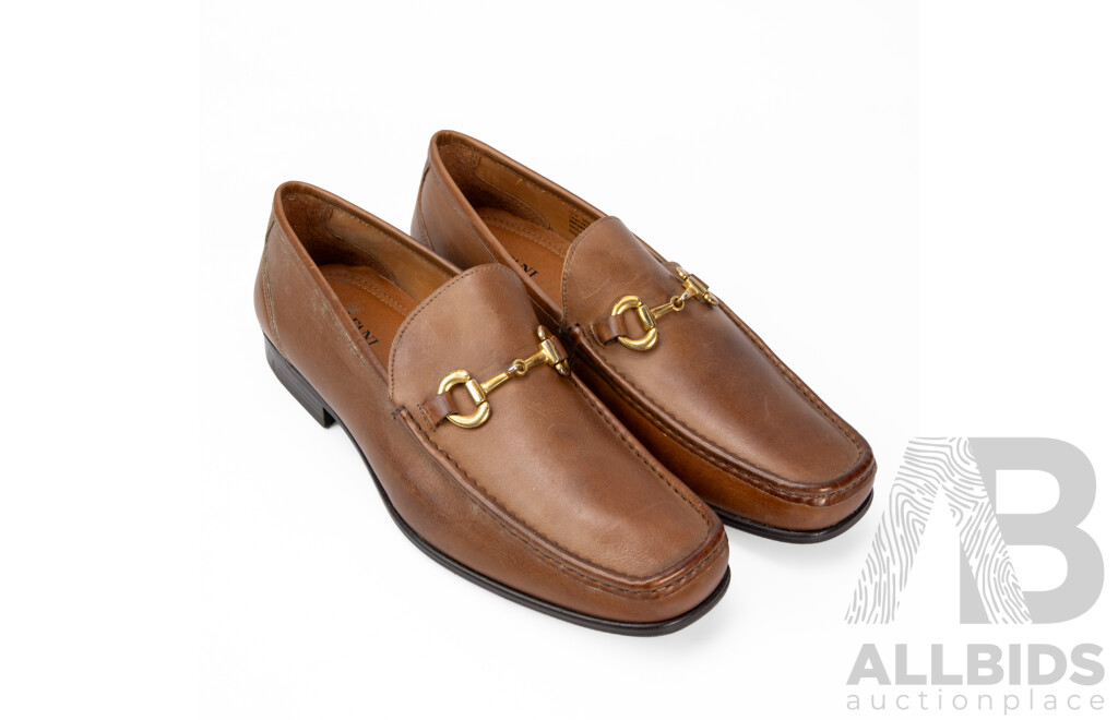 Pair of Alfani Men's Loafers Tan, Size 12
