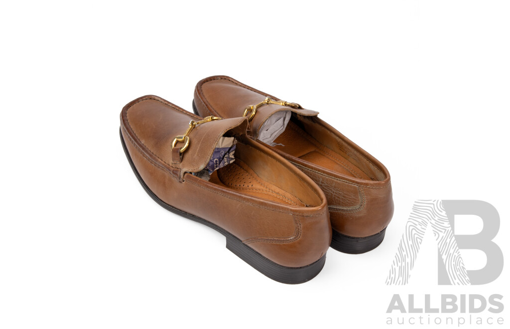 Pair of Alfani Men's Loafers Tan, Size 12