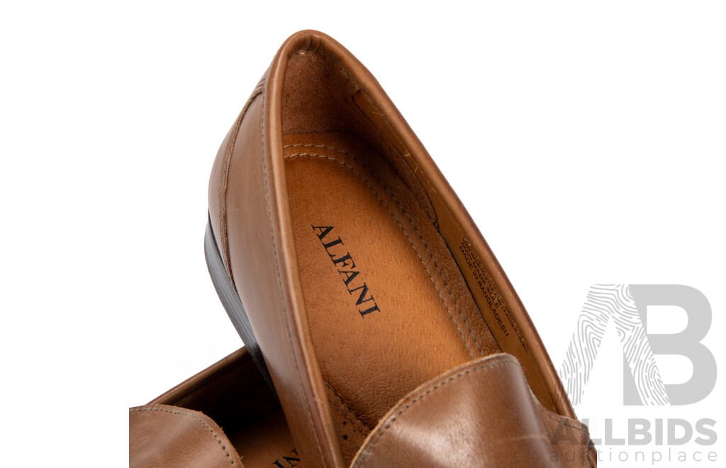 Pair of Alfani Men's Loafers Tan, Size 12