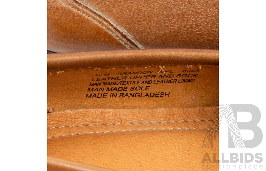 Pair of Alfani Men's Loafers Tan, Size 12