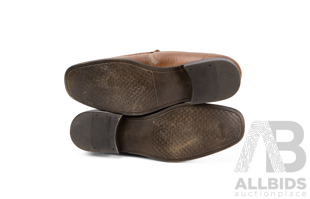 Pair of Alfani Men's Loafers Tan, Size 12