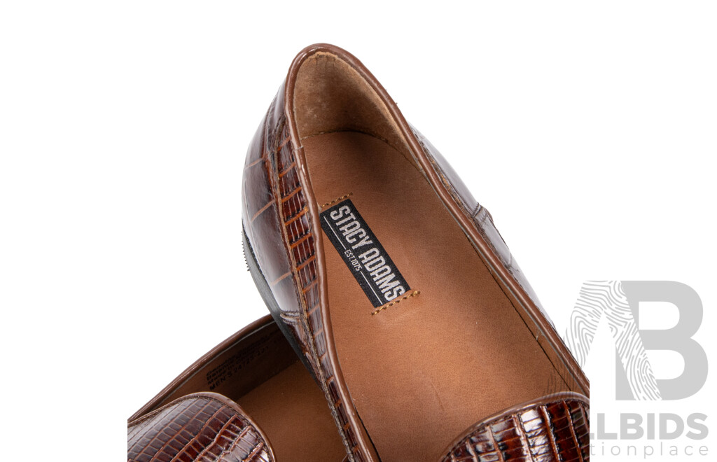 Pair of Stacy Adams Men's Loafers Brown, Size 12
