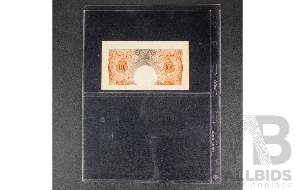 Collection of Banknotes Including Bank of England Ten Shillings, Scotland 1964 and 1986 One Pound, Ireland 1970's One Pound, St Helena 1970's One Pound and Fifty Pence