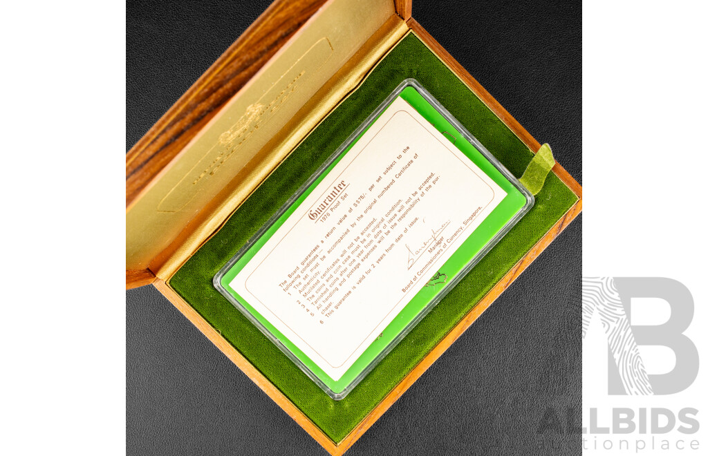 Singapore 1976 and 1977 Six Proof Coin Sets